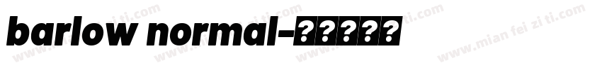 barlow normal字体转换